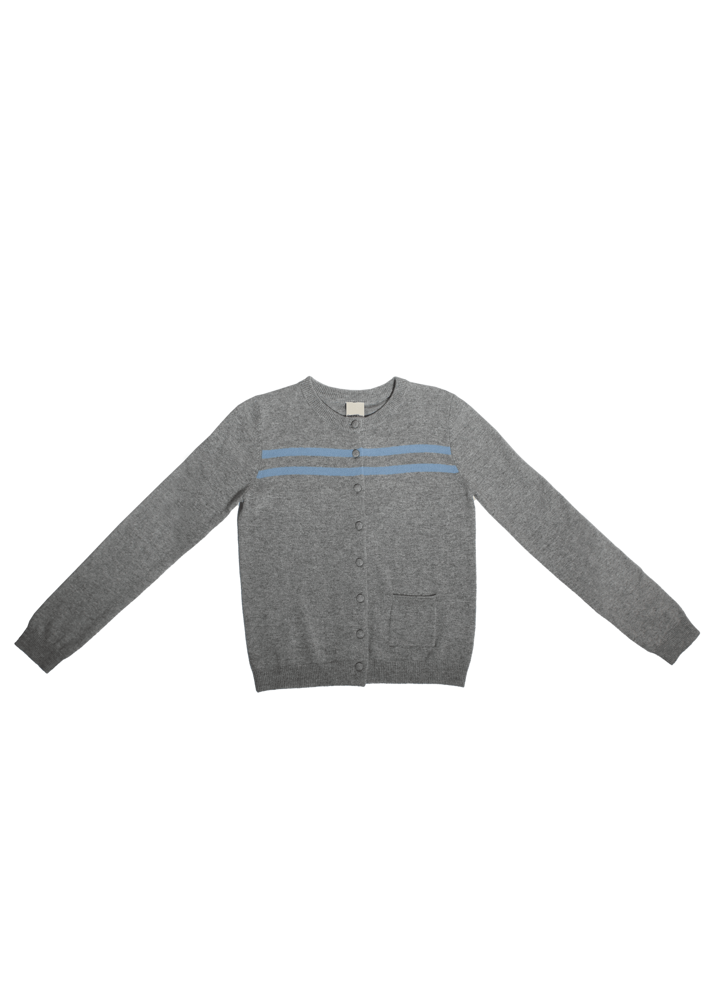 Cashmere Wool Stripe Cardigan