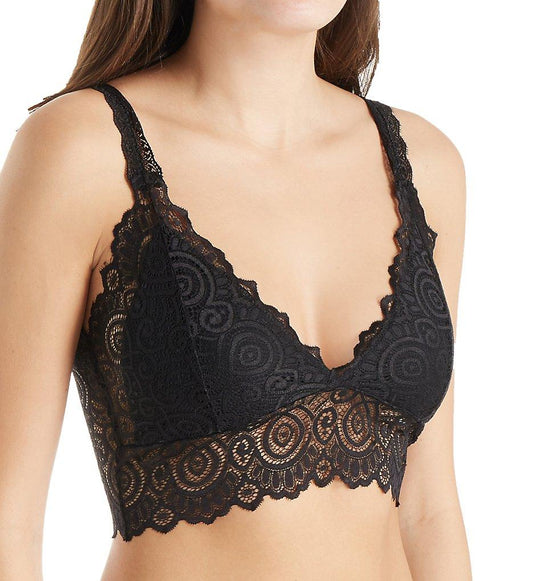 Bralette de encaje con cuello de pico