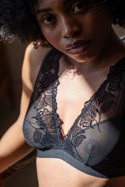 Soutien-gorge foulard Neva noir